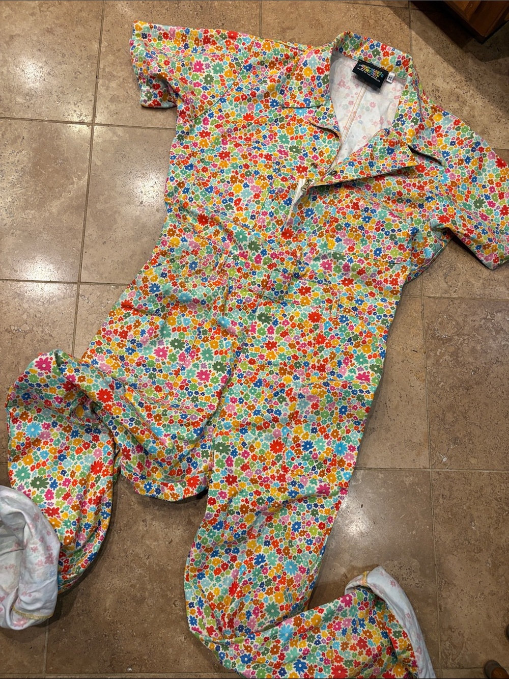 Big Bud Press  Floral jumpesuit  - Yellow, Pink, Orange, Green, Blue xL